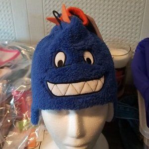 Dinosaur Hat Set w/Face & Gloves Toddles Nwt